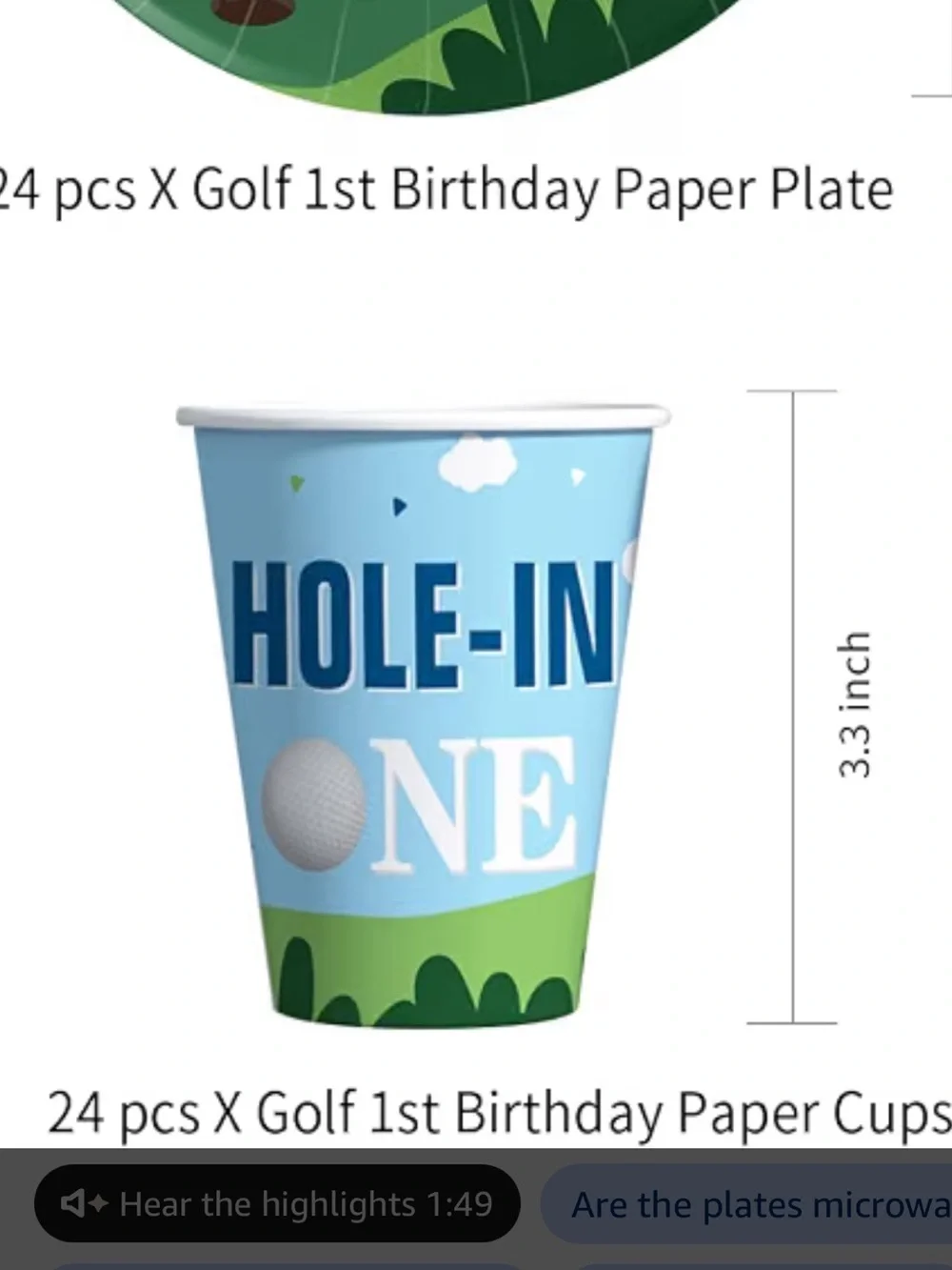 Golf Birthday Decorations and Balloons